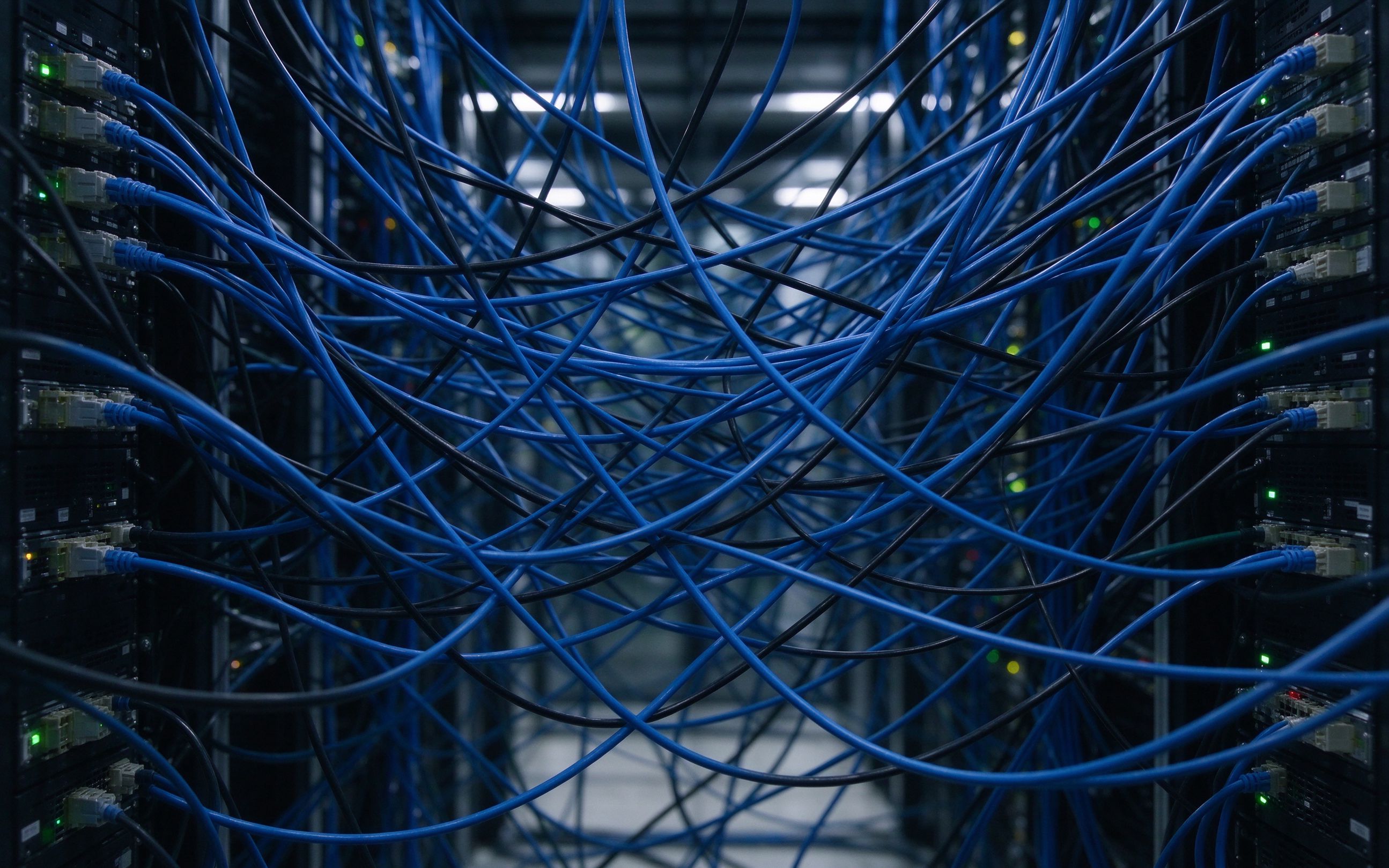 Diagram of many point-to-point system connections