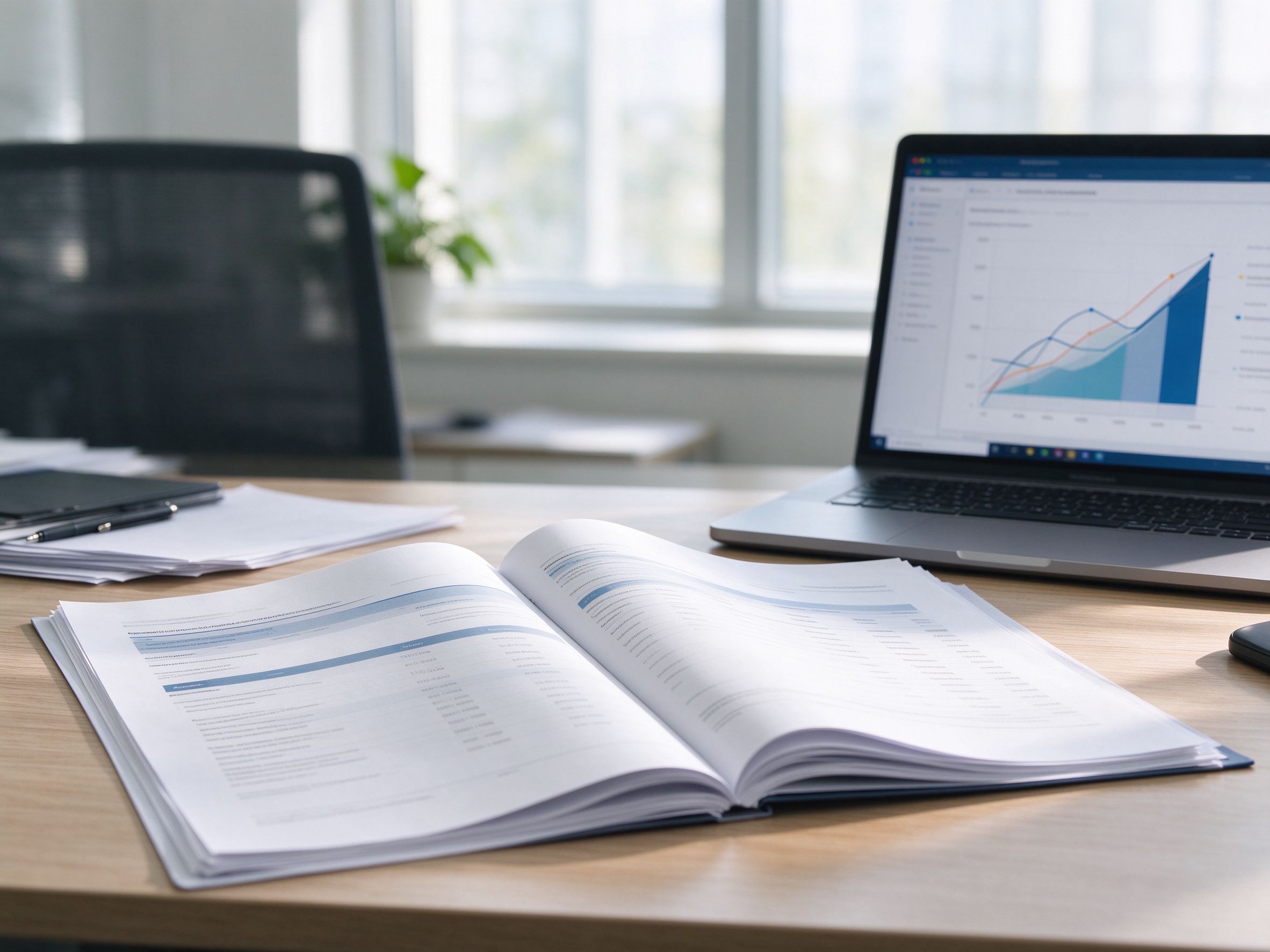 Generated compliance report open beside its source evidence list