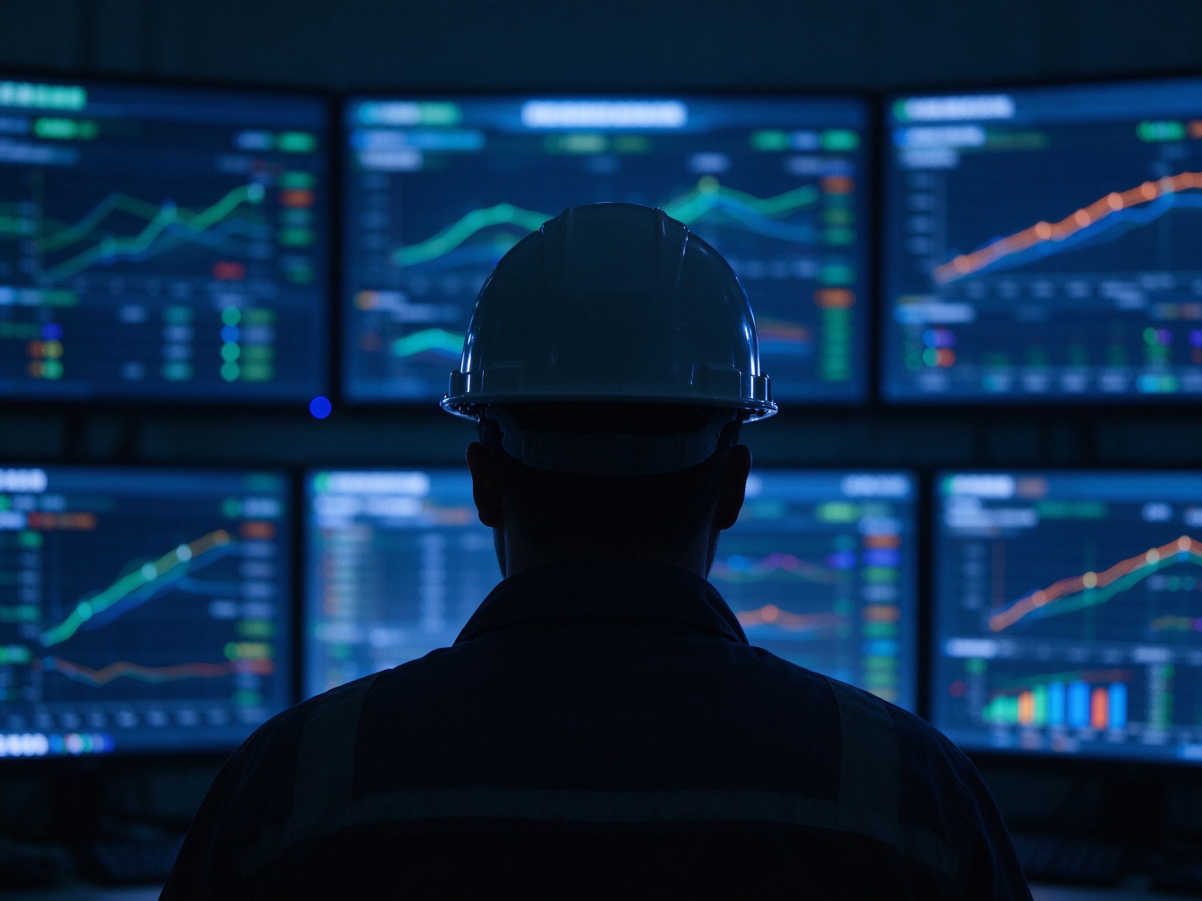 Data flowing between enterprise systems on a monitoring dashboard