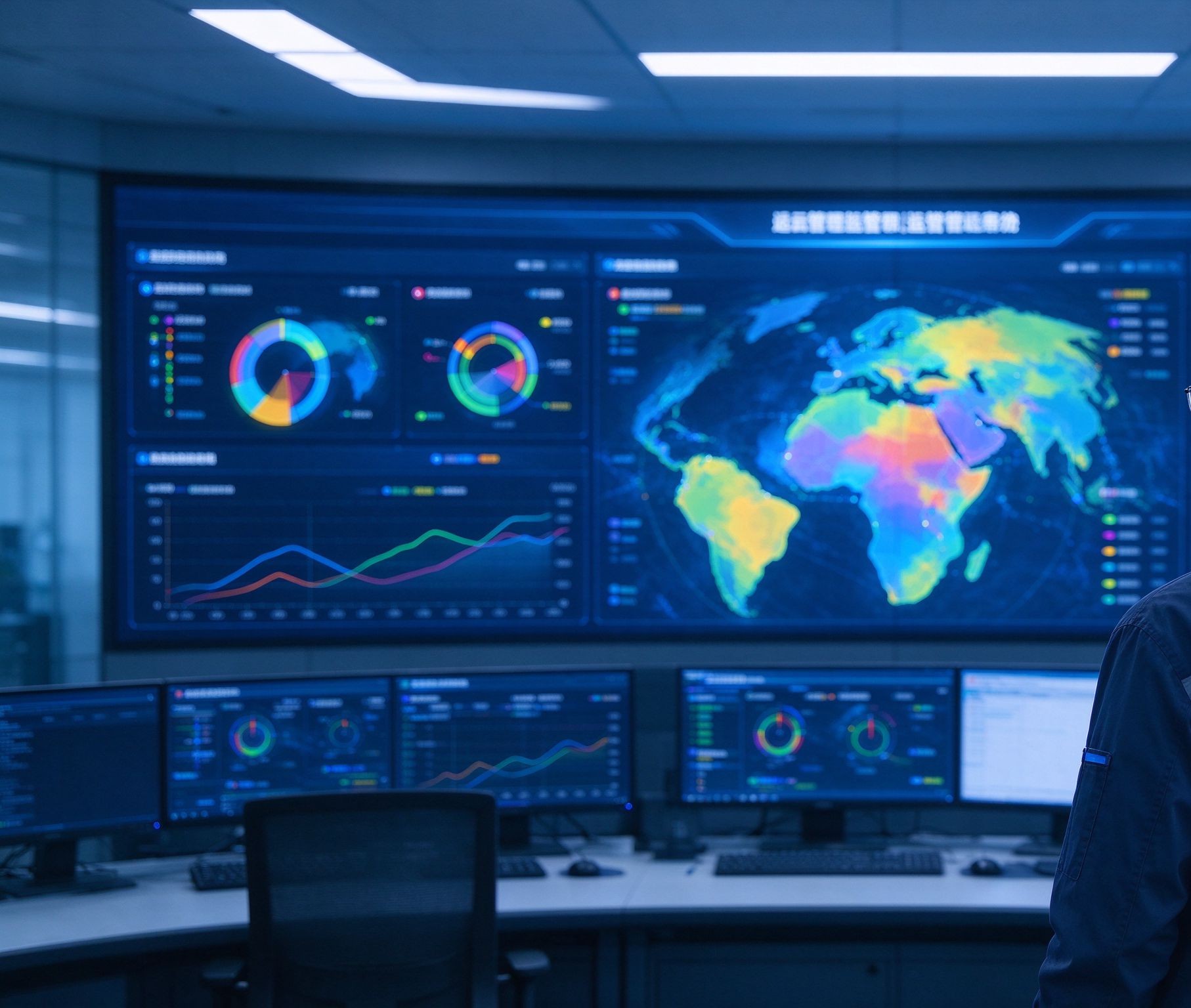 Monitoring dashboard showing message throughput between connected enterprise systems